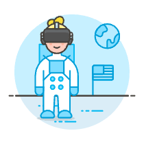 Vr Moon 4 Illustration from UX Colors Set