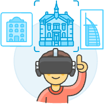 Vr Pick Hotel 3 Illustration from UX Colors Set