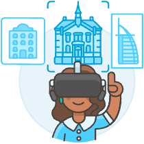Vr Pick Hotel 5 Illustration from UX Colors Set