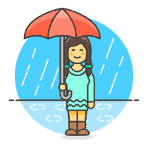 Raining 6 Illustration from UX Colors Set