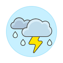 Rainy Storm Illustration from UX Colors Set