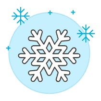 Snowflakes Illustration from UX Colors Set