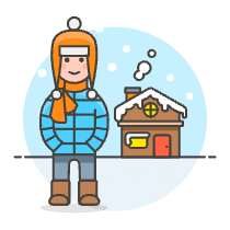Winter House 1 Illustration from UX Colors Set