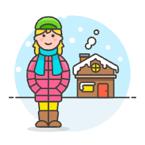 Winter House 2 Illustration from UX Colors Set