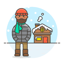 Winter House 3 Illustration from UX Colors Set