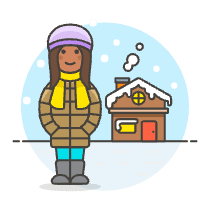 Winter House 4 Illustration from UX Colors Set