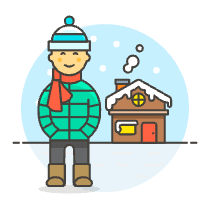 Winter House 5 Illustration from UX Colors Set