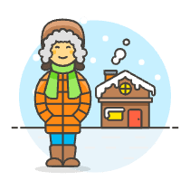 Winter House 6 Illustration from UX Colors Set