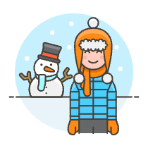 Winter Snowman 1 Illustration from UX Colors Set