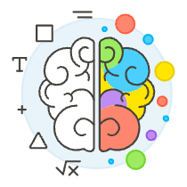 Brain Sides Illustration from UX Colors Set