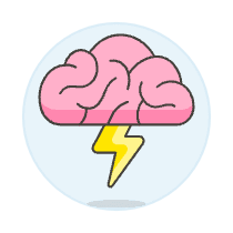 Brainstorm Illustration from UX Colors Set