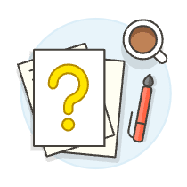 Documents Question Illustration from UX Colors Set
