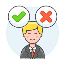 Employee Decision 1 Illustration from UX Colors Set