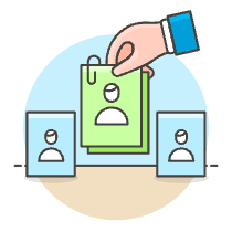 Handpick Resume Illustration from UX Colors Set