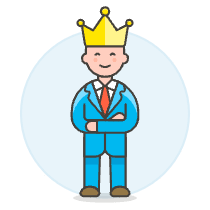 Manager Crown 1 Illustration from UX Colors Set