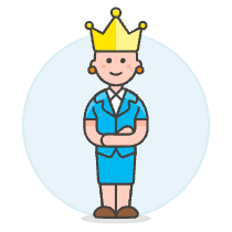 Manager Crown 2 Illustration from UX Colors Set