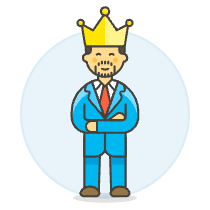 Manager Crown 4 Illustration from UX Colors Set