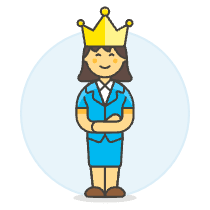 Manager Crown 6 Illustration from UX Colors Set