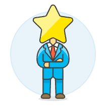 Manager Star 3 Illustration from UX Colors Set