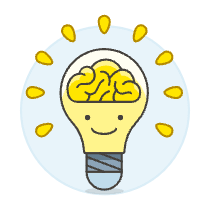 Lightbulb Brain 2 Illustration from UX Colors Set