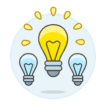 Lightbulb Idea Illustration from UX Colors Set