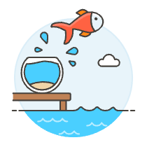 Comfort Zone Fishbowl Illustration from UX Colors Set