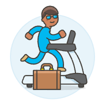 Intrinsic Treadmill 2 Illustration from UX Colors Set