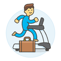 Intrinsic Treadmill 3 Illustration from UX Colors Set