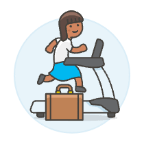 Intrinsic Treadmill 4 Illustration from UX Colors Set