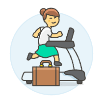 Intrinsic Treadmill 5 Illustration from UX Colors Set