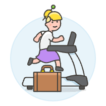 Intrinsic Treadmill 6 Illustration from UX Colors Set