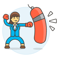 Motivation Punching Bag 6 Illustration from UX Colors Set