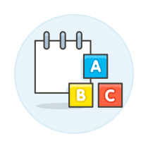 Note Letter Block Illustration from UX Colors Set