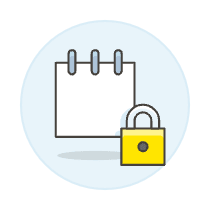 Note Lock Illustration from UX Colors Set