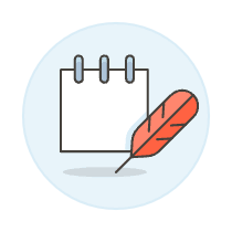 Note Quill Illustration from UX Colors Set