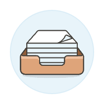 Document Box Illustration from UX Colors Set