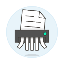 Document Shredder Illustration from UX Colors Set