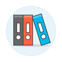 File Binder Illustration from UX Colors Set