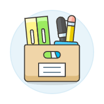 File Box Illustration from UX Colors Set