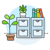 File Drawer 1 Illustration from UX Colors Set