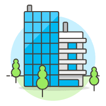 Office Building Illustration from UX Colors Set