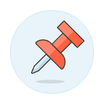 Pin Illustration from UX Colors Set