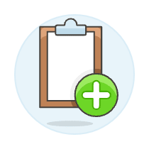 Clipboard Add Illustration from UX Colors Set