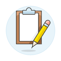 Clipboard Blank Document Illustration from UX Colors Set
