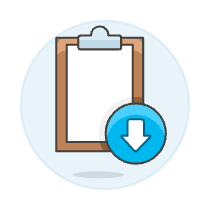Clipboard Download Illustration from UX Colors Set