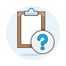 Clipboard Question Illustration from UX Colors Set