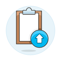 Clipboard Upload Illustration from UX Colors Set