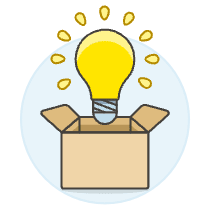 Idea Box Illustration from UX Colors Set