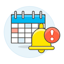 Calendar Alert Illustration from UX Colors Set