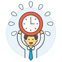 Energized Employee 1 Illustration from UX Colors Set